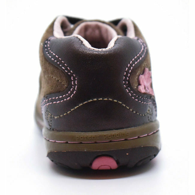 Stride Rite Noelle (Infant) Lace Up Espresso/ Brown Leather Suede STRIDE RITE FOOTWEAR Roderer Shoe Center