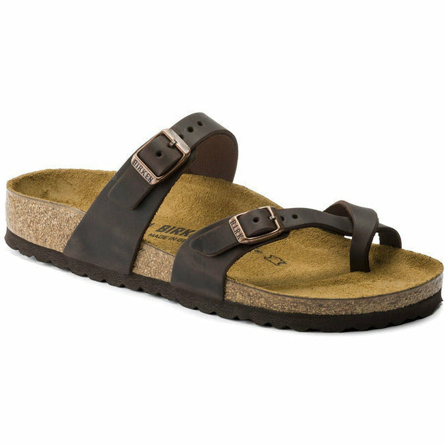 Birkenstock Mayari Habana Brown Oiled Leather Sandals Regular BIRKENSTOCK FOOTWEAR Roderer Shoe Center