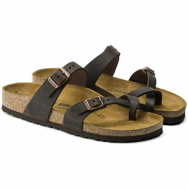 Birkenstock Mayari Habana Brown Oiled Leather Sandals Regular BIRKENSTOCK FOOTWEAR Roderer Shoe Center