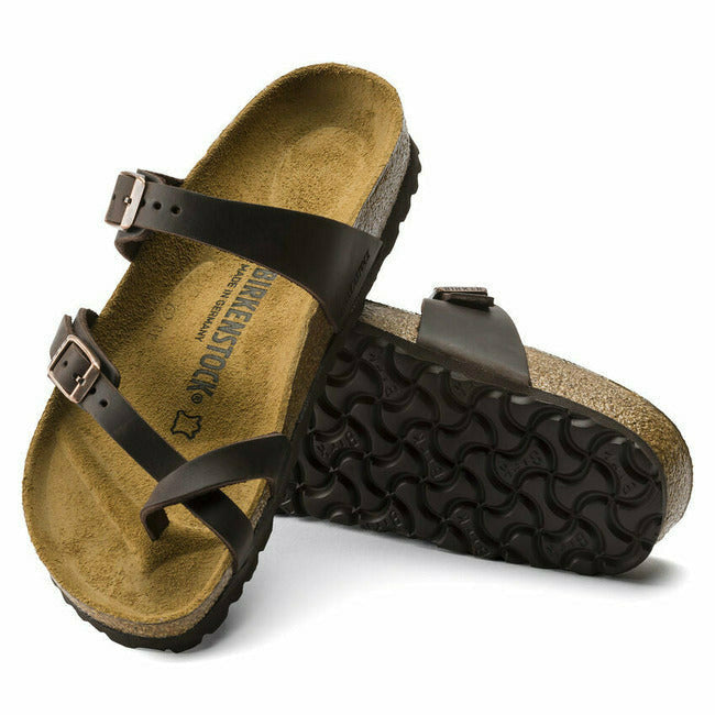 Birkenstock Mayari Habana Brown Oiled Leather Sandals Regular BIRKENSTOCK FOOTWEAR Roderer Shoe Center