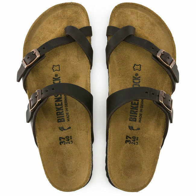 Birkenstock Mayari Habana Brown Oiled Leather Sandals Regular BIRKENSTOCK FOOTWEAR Roderer Shoe Center