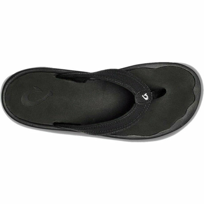 Olukai Women's Ohana Flip Flop Slip On Sandal Black/Black