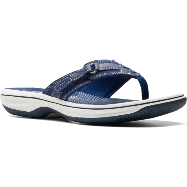 Clarks flip flops womens blue online