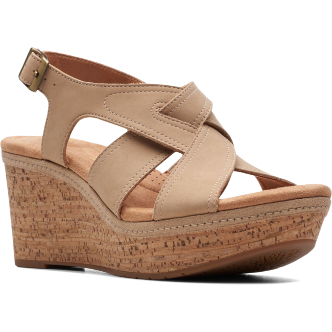 Clarks Women s Elleri Rae Wedge Sandal