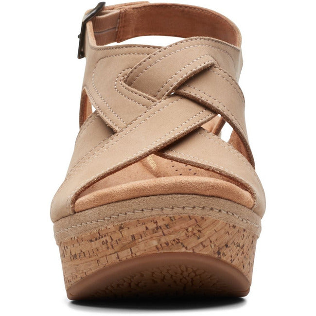 Clarks women's wedge sandals online