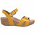 Dansko Women's Laurie Cushioned & Support Wedge Sandal Yellow Leather DANSKO FOOTWEAR Roderer Shoe Center
