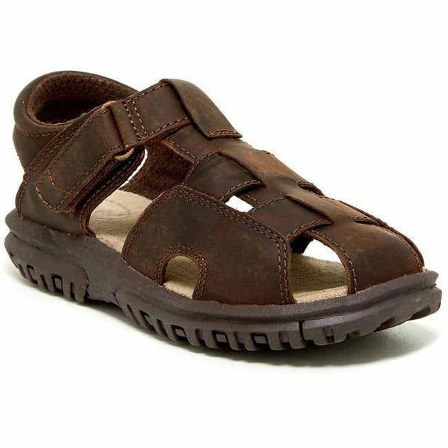 Stride Rite (Little Kids) Angler Fisherman Sandal Brown STRIDE RITE FOOTWEAR Roderer Shoe Center