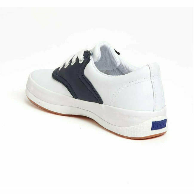 Keds Lace Saddle Shoe (Toddler) Navy/White Leather STRIDE RITE FOOTWEAR Roderer Shoe Center