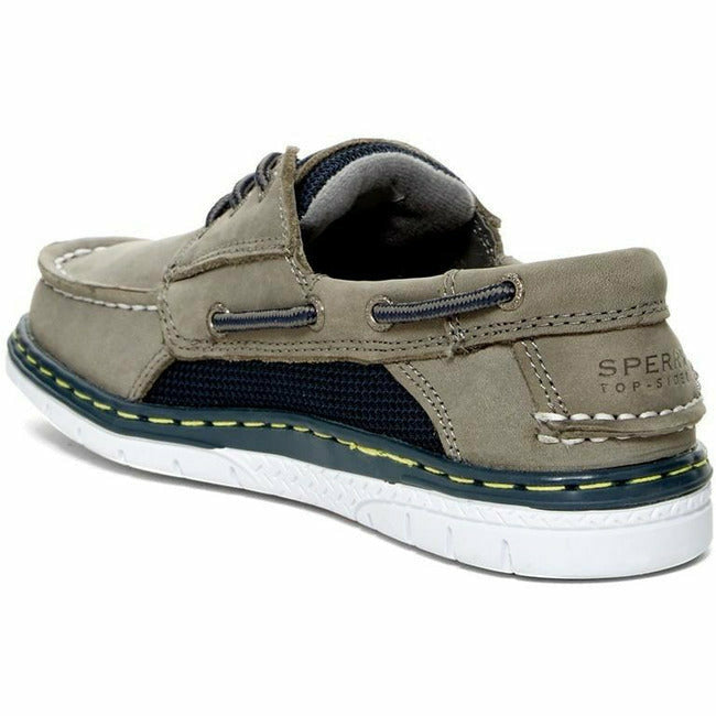 Sperry Billfish (Little Kid) Casual Slip On Boat Shoe Sport Gray/Navy STRIDE RITE FOOTWEAR Roderer Shoe Center