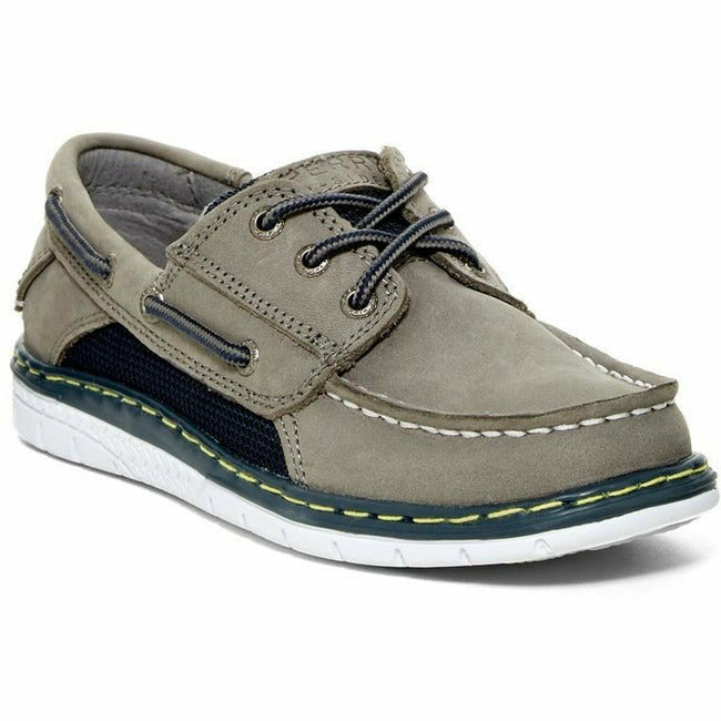 Sperry Billfish (Little Kid) Casual Slip On Boat Shoe Sport Gray/Navy STRIDE RITE FOOTWEAR Roderer Shoe Center