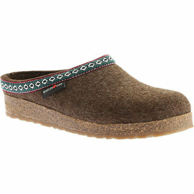 Haflinger Unisex Classic Grizzly Clog Chocolate 711001-552