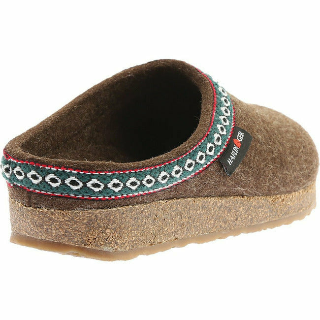Haflinger Unisex Classic Grizzly Clog Chocolate 711001-552