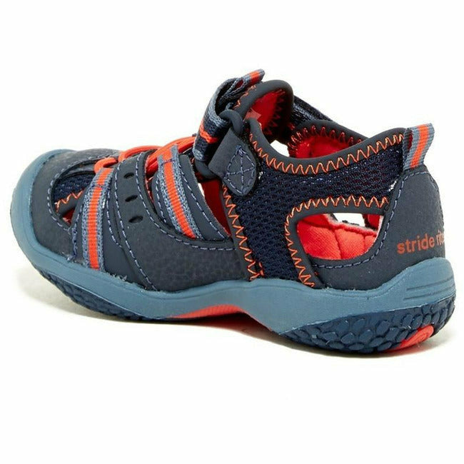 Stride Rite (Infant/Toddler) Sandal Sneaker Navy Orange STRIDE RITE FOOTWEAR Roderer Shoe Center