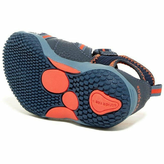 impuls ordbog Kostume Stride Rite (Infant/Toddler) Sandal Sneaker Navy Orange