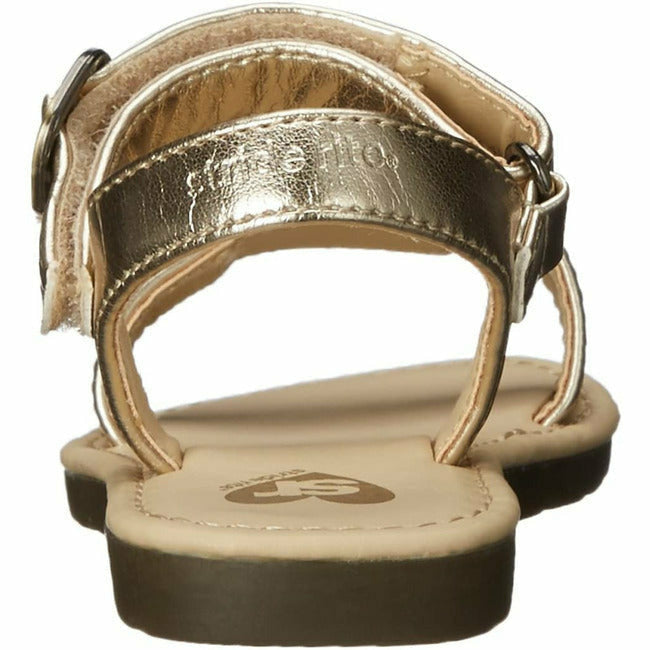 Stride Rite Girls Laverne Flexible Sandal (Infant) Gold STRIDE RITE FOOTWEAR Roderer Shoe Center
