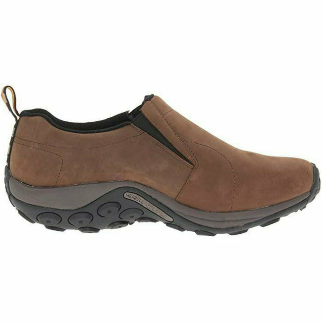 Merrell Men's Jungle Moc Waterproof Suede Slipon Brown MERRELL FOOTWEAR Roderer Shoe Center