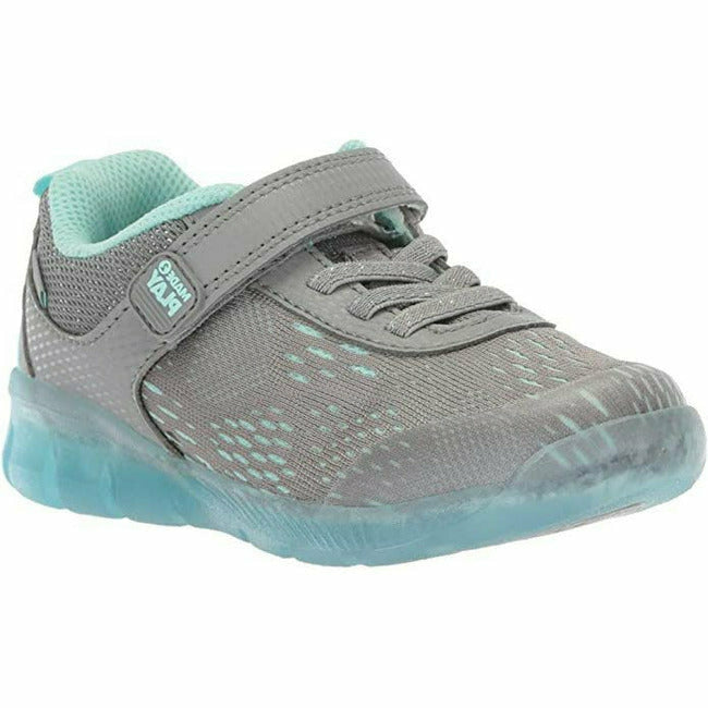 Stride Rite Lighted Neo Machine Washable Sneaker (Toddler) Gray STRIDE RITE FOOTWEAR Roderer Shoe Center
