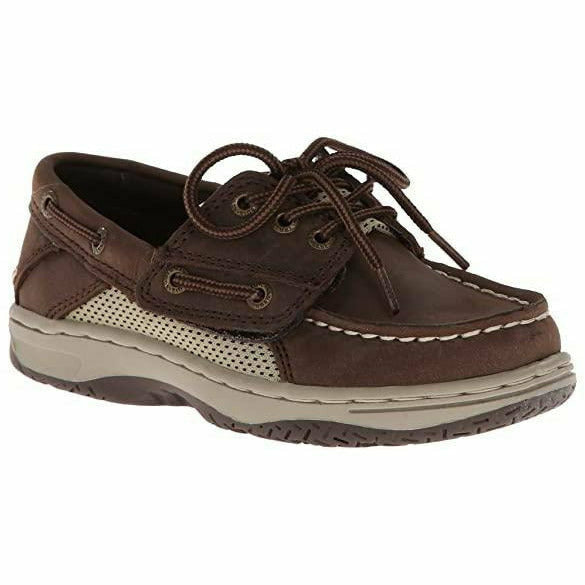 Sperry Kids Billfish Boat Shoe Dark Chocolate Leather (Infant/Toddler) STRIDE RITE FOOTWEAR Roderer Shoe Center