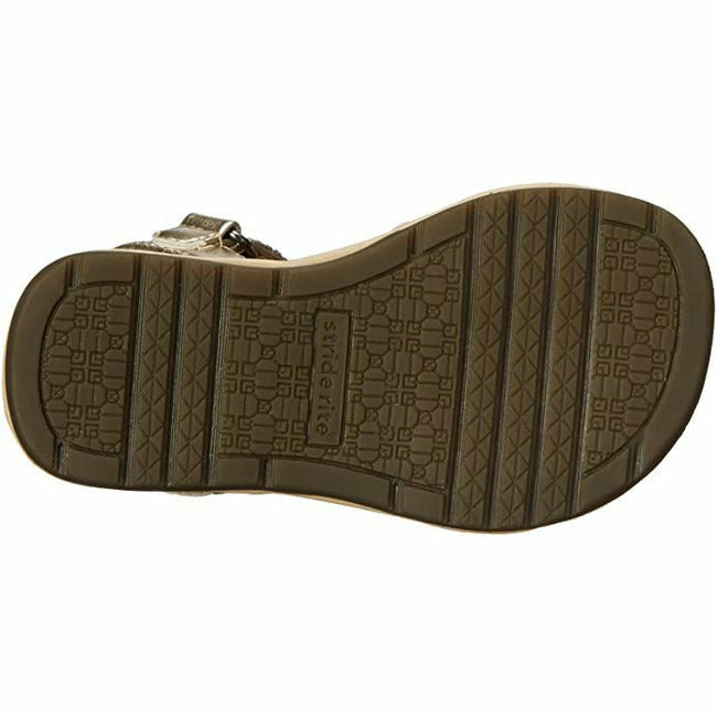 Stride Rite Girls Laverne Flexible Sandal (Infant) Gold STRIDE RITE FOOTWEAR Roderer Shoe Center