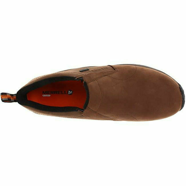 Merrell Men's Jungle Moc Waterproof Suede Slipon Brown MERRELL FOOTWEAR Roderer Shoe Center