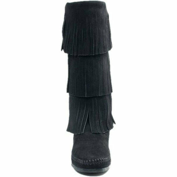 Minnetonka black hotsell fringe boots