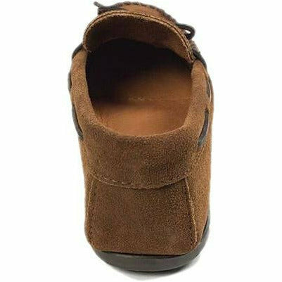 Minnetonka Men's Classic Slip On Moc Handmade Loafer Dusty Brown MINNETONKA FOOTWEAR Roderer Shoe Center