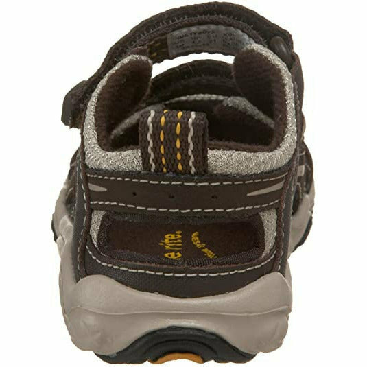 Stride Rite NMS Ty (Infant) Adjustable Hook &amp; Loop Dark Brown/Taupe STRIDE RITE FOOTWEAR Roderer Shoe Center