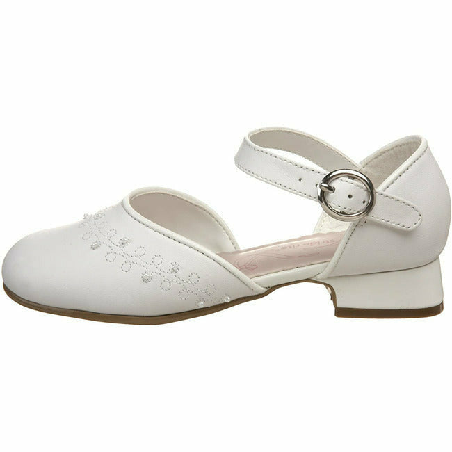 Stride Rite Girls Vanessa Maryjane White Dress Shoe (Toddler) STRIDE RITE FOOTWEAR Roderer Shoe Center