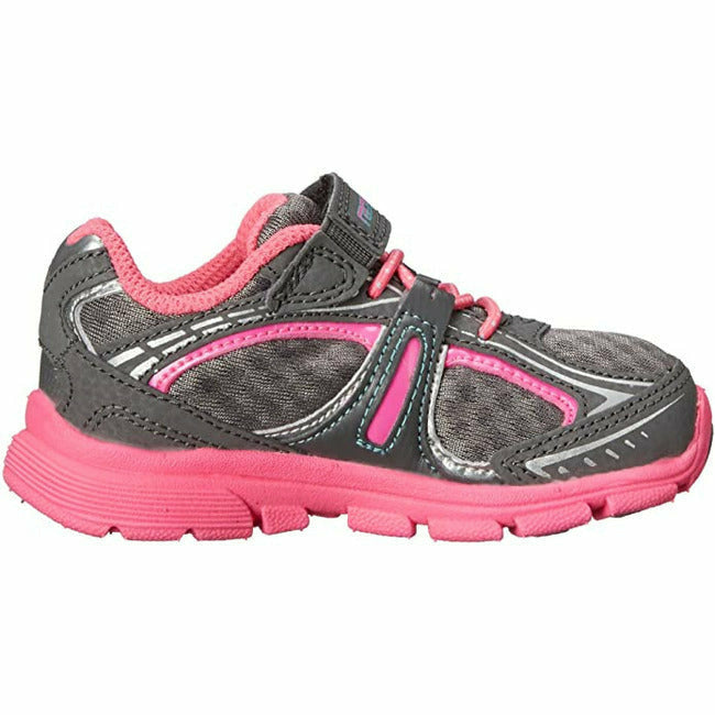 Stride Right Lights AC Light Up Sneaker (Toddler) Gray/Pink STRIDE RITE FOOTWEAR Roderer Shoe Center