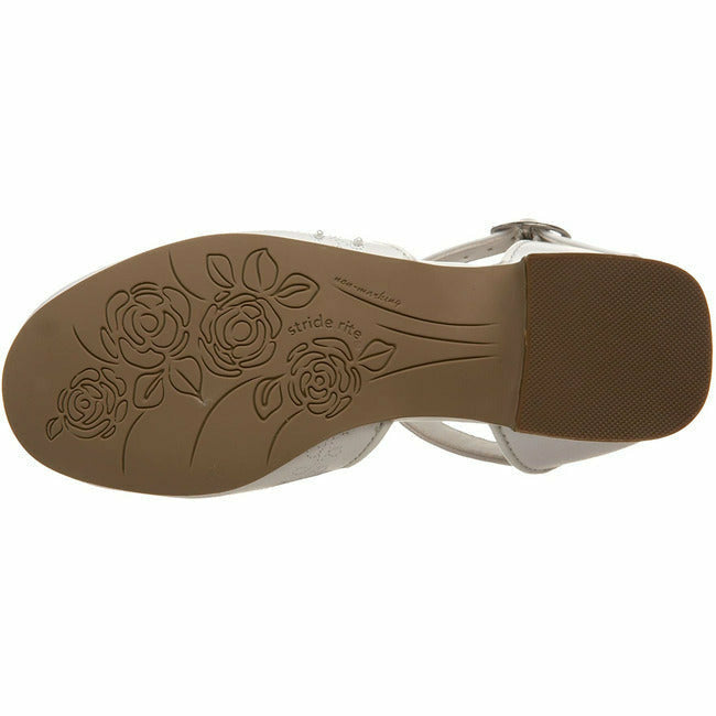 Stride Rite Girls Vanessa Maryjane White Dress Shoe (Toddler) STRIDE RITE FOOTWEAR Roderer Shoe Center