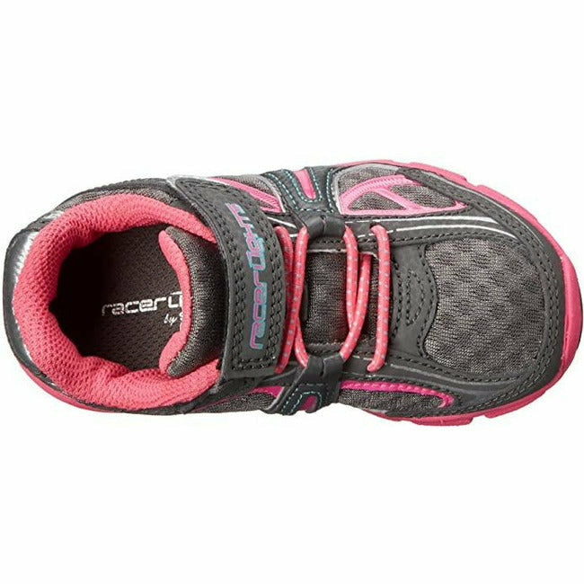 Stride Right Lights AC Light Up Sneaker (Toddler) Gray/Pink STRIDE RITE FOOTWEAR Roderer Shoe Center