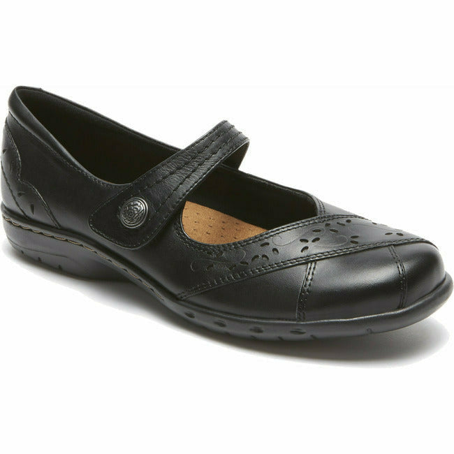 Rockport Cobb Hill Women's Petra Mary Jane Black Leather COBB HILL FOOTWEAR Roderer Shoe Center