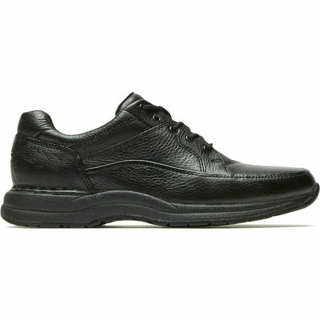 Rockport Men's Edge Hill II Casual Lace Walking Shoe Black Leather ROCKPORT FOOTWEAR Roderer Shoe Center