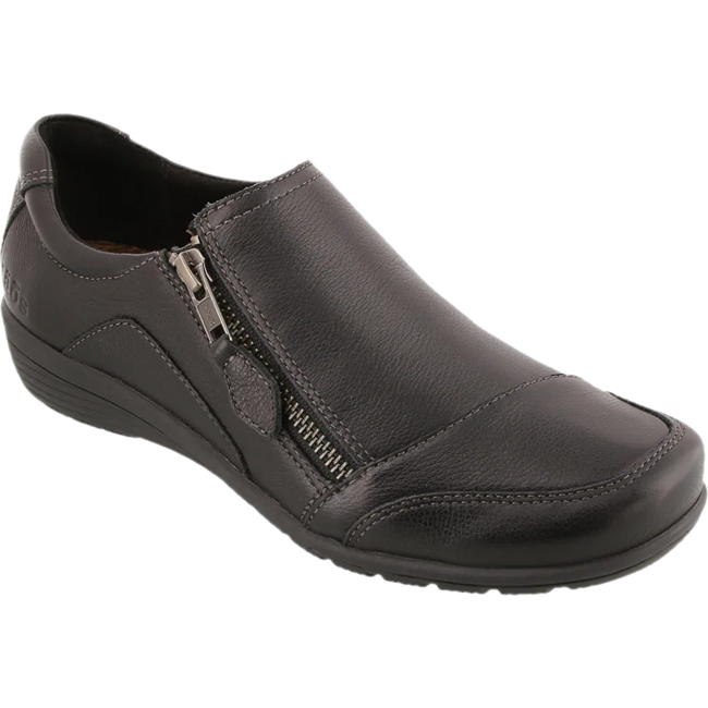 Taos Women's Character Flat Casual Slip On Shoe Black  TAOS  Roderer Shoe Center