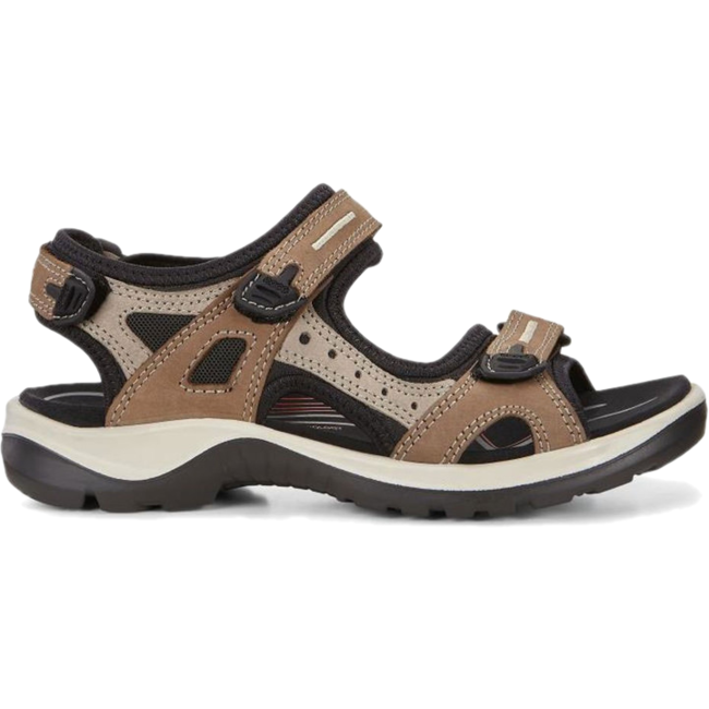 ECCO Women's Yucatan Cushioned Walking Sandal Nubuck Leather ECCO FOOTWEAR Roderer Shoe Center