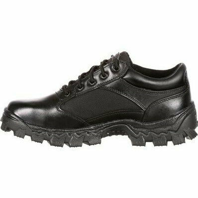 Rocky Men's AlphaForce Waterproof Work Shoe Oil &amp; Slip Resistant Black ROCKY BRANDS FOOTWEAR Roderer Shoe Center