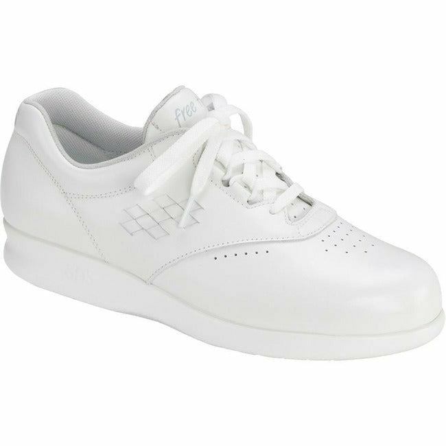 SAS Women's Freetime easy Laceup Comfort Walking Shoe White Leather SAS FOOTWEAR Roderer Shoe Center