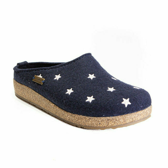 Haflinger Women's Stelline Clog Navy 741032-70