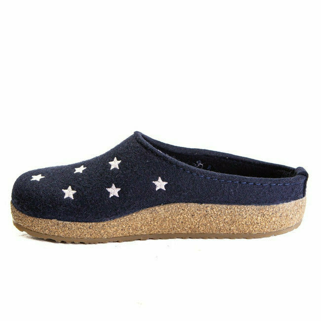 Haflinger Women&#39;s Stelline Clog Navy 741032-70
