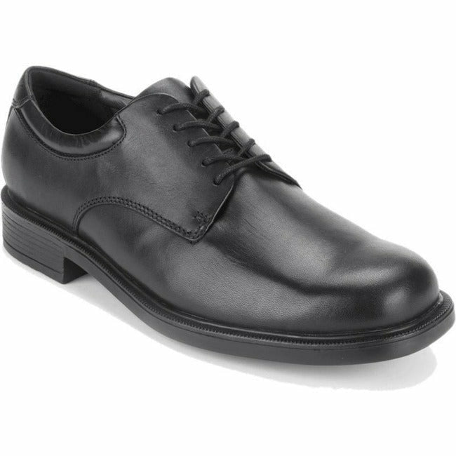 Rockport Men's Margin Classic Plain Toe Oxford Black Leather Laceup ROCKPORT FOOTWEAR Roderer Shoe Center