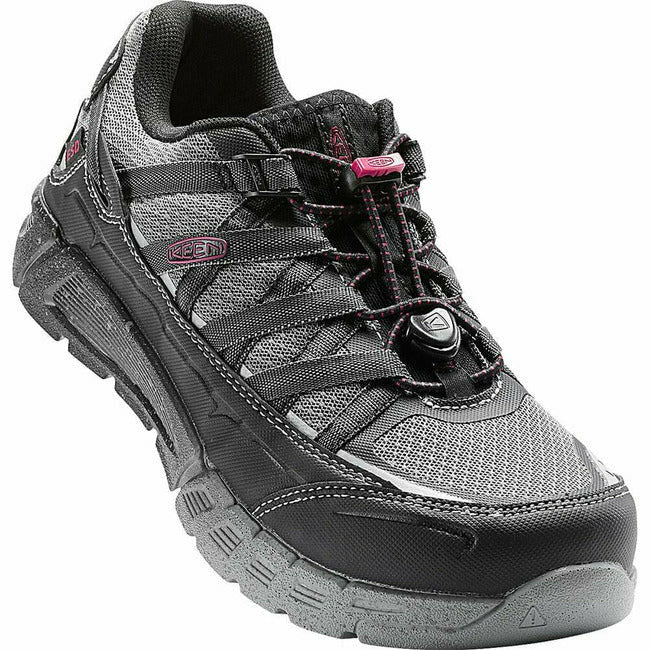 Keen Women's Asheville Aluminum Toe (ESD) Work Shoe Black/Gargoyle KEEN FOOTWEAR Roderer Shoe Center
