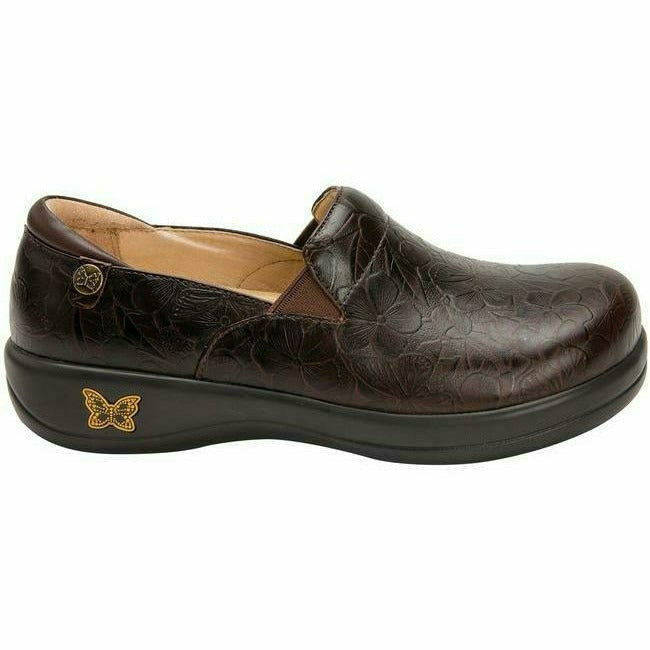 Alegria Women's Keli Loafer Comfort Clog Chocolate Leather