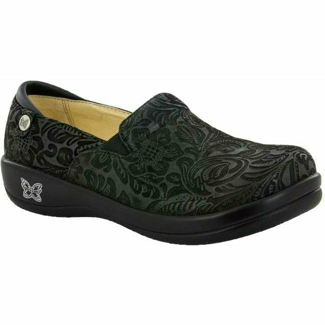 Alegria Women's Keli PRO Comfort Slipon Loafer Black Embossed Clog ALEGRIA FOOTWEAR Roderer Shoe Center
