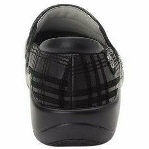 Alegria Women's Keli Loafer Comfort Clog Work Shoe Black Plaid Leather ALEGRIA FOOTWEAR Roderer Shoe Center