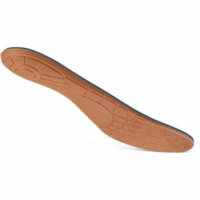 Angled sole of Aetrex Men&#39;s L2320 Premium Memory Foam Orthotic with arch support