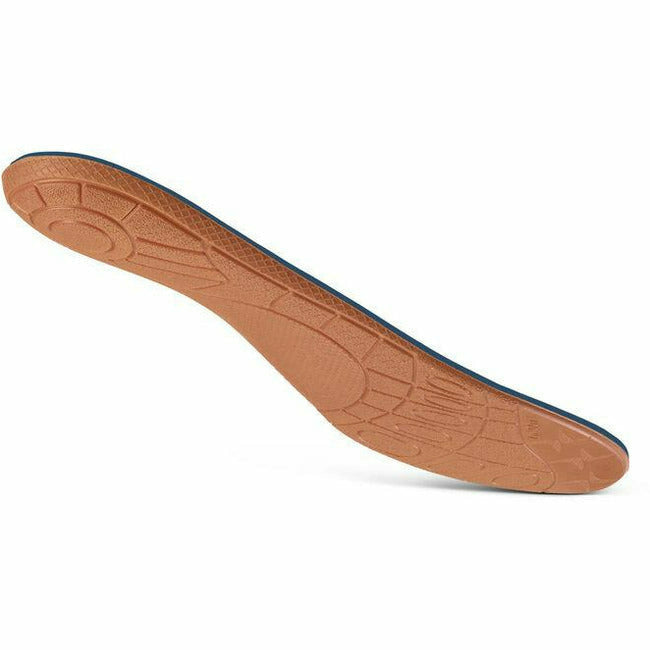 Angled sole of Aetrex Men&#39;s L2305 Premium Memory Foam Orthotic W/ Metatarsal Support