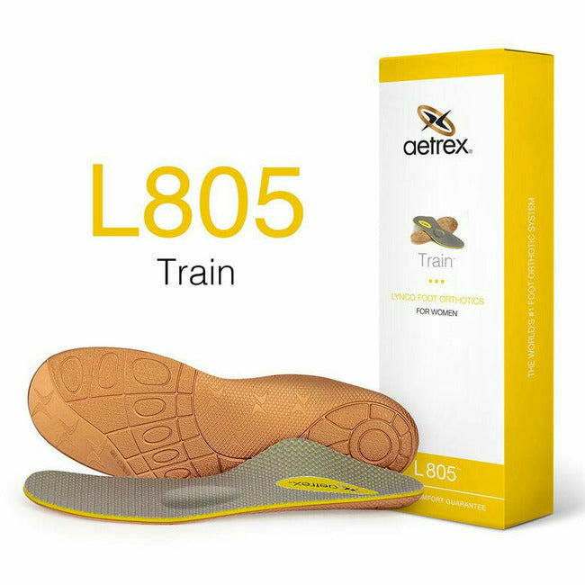 Box of Aetrex Women's L805 Training Orthotic Arch Support W/ Metatarsal Support
