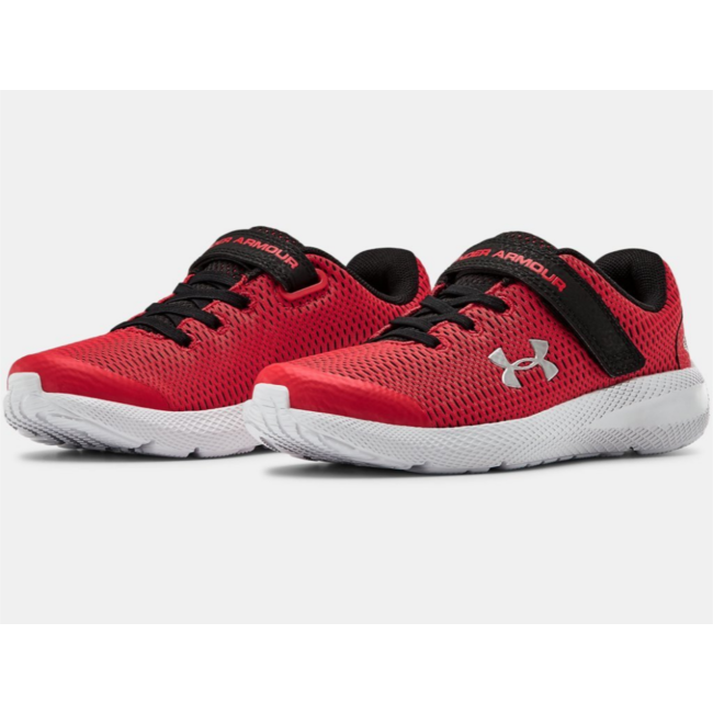 Under Armour Pursuit 2 AC (Toddler/Little Kid) Running Shoe Red/Black UNDER ARMOUR FOOTWEAR Roderer Shoe Center