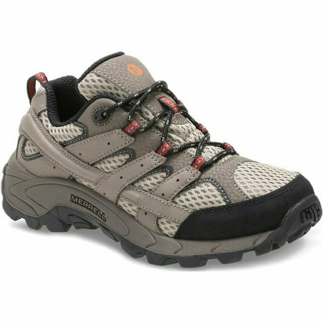 Merrell Kids Moab 2 Low Lace Up Hiker Shoe (Little KId/Youth) Brown MERRELL FOOTWEAR Roderer Shoe Center
