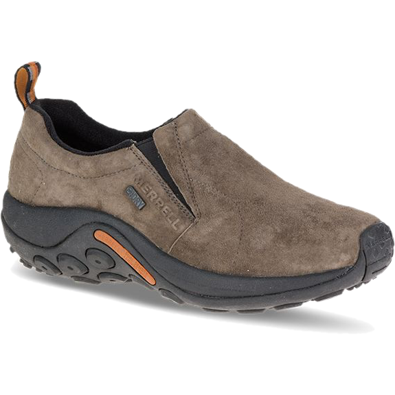 Merrell Men's Jungle Moc Waterproof Nubuck Slipon Gunsmoke MERRELL FOOTWEAR Roderer Shoe Center